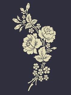 an image of flowers on a dark background