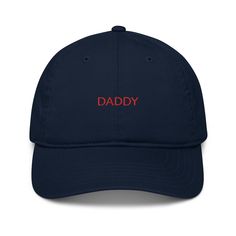 A classic dad hat never goes out of style--especially one that's made of 100% organic cotton. The high quality and 100% organic cotton of this hat makes it a sustainable choice. You'll be able to enjoy it for years to come. Complement your stylish outfits with this eco-friendly hat!  * 100% organic cotton * Fabric weight: 8 oz/yd² (271 g/m²) * 3/1 twill * Unstructured * 6 panel * Matching sewn eyelets * Self-fabric adjustable closure with a brass slider and hidden tuck-in * Blank product sourced First Fathers Day Gifts, Dad Cap, Gifts For New Dads, First Fathers Day, Dad Caps, New Dads, Organic Cotton Fabric, Dad Hat, Hat Making