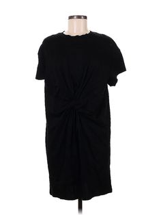 Gap Casual Dress Size: Medium Black Dresses - new. 100% COTTON, Crew Neck, Knee Length, Short Sleeve | Gap Casual Dress: Black Dresses - New - Size Medium Gap Black Midi Dress For Spring, Gap Short Sleeve Midi Dress For Daywear, Gap Black Knee-length Dress, Black Knee-length Gap Dress, Black Crew Neck Midi Dress For Summer, Casual Knee-length Dress By Gap, Gap Mini Length Daywear Dresses, Casual Short Sleeve Mini Dress By Gap, Gap Cotton Knee-length Midi Dress