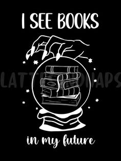 i see books in my future t - shirt design for book lovers and librarians