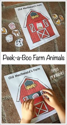 Animal Games For Toddlers, Farm Animals Games, Farm Animals Activities, Game For Toddlers, Farm Unit, Farm Animals Theme