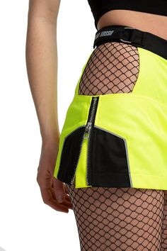 DETAILS: This skort is made for dancing, babe! It has a pair of panty shorts inside and a skirt on top, so you can rave however you want and your skirt stays in it’s place! designed by Marika Rossa Measurements: Women Important! These come in unisex sizes, which may be different than you’re used to wearing. Please check the measurements carefully before placing your order. Production time: 1 - 9 working days FAQs Processing time for in stock orders takes 1-4 business days, for pre-order items it Panty Shorts, Be Different, Neon Yellow, Cute Outfits, Neon, Yellow, How To Wear, Clothes, Black