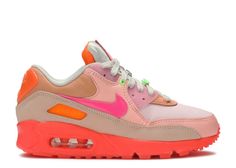 Wmns Air Max 90 'Platinum Crimson' - Nike - CT3449 600 - platinum crimson/hyper purple | Flight Club Nike Air Max 90 Colorful, Womens Air Max 90 Outfit Style, Colorful Sneakers Women, Latest Nike Shoes, Nike Shoes Women Fashion, Air Max 90 Women, Colorful Sneakers, Flight Club, Cute Nike Shoes