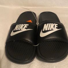 Nike Flip Flops. It’s Hot Get High Demand Item Black Non-slip Comfortable Sneakers, Comfortable Non-slip Black Sneakers, Comfortable Black Non-slip Sneakers, Black Slip-on Slides For Streetwear, Nike Black Open Toe Slides, Comfortable Black Sneakers For Training, Black Round Toe Slides For Outdoor, Comfortable Black Training Sneakers, Casual Non-slip Slides For Training