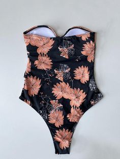 Sku CY-!57144 Material Polyester Lining Polyester Underwired No Style Bralette Feature Floral Printed , Belted Occasion Vacation , Beach , Sports , Sexy , Hot Springs , Swimming Pool Seasons Spring , Summer Type Bikini Swimsuit Color SAME AS THE PICTURE Size S,M,L Please consult the size chart we provide for this item''s measurements to help you decide which size to buy.Please note: There may be 1-3cm differ due to manual measurement.CMINCH Cup Bust Waist Hips S A-B 72-80 60-66 78-85 M B-C 80-88 64-70 85-91 L C-D 88-95 68-74 91-97 Fitted Printed Bandeau Swimwear, Printed Fitted Bandeau Swimwear, Fitted Floral Print Strapless Swimwear, Fitted Strapless Floral Print Swimwear, Strapless Fitted Floral Print Swimwear, Printed Strapless Swimwear, Strapless Summer Swimming Bodysuit, Summer Strapless Bodysuit For Beach, Black Printed One-piece Swimsuit For Beach Season