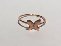 Fast Processing Time: It will take me 1 -3 days to ship out your item. Wire diameter: 1mm Material: 14k gold filled; 14K Rose gold filled; Sterling silver Rose gold filled ring may have a YELLOW soldering spot. Butterfly Ring, Gold Filled Ring, Silver Rose Gold, Yellow Gold Rings, Gold Filled, Heart Ring, Rose Gold, Yellow Gold, Yellow