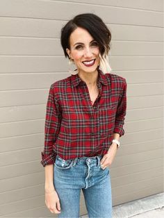 kileenickels on LTK Sleeps Till Christmas, Kilee Nickels, Chic Over 50, Fashion Diva, Diva Fashion, Plaid Shirt