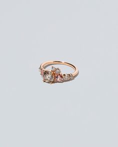 Peach Sapphire, Band Jewelry, Topaz Stone, Champagne Diamond, Engagement Ring Wedding Band, Cluster Ring, Diamond Stone, White Diamond, Wedding Ring Bands