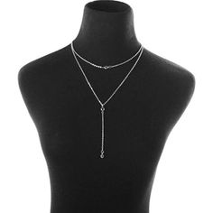 Fashion Necklace Chain: Silver Makes Jewelry Look More Beautiful. The Combination Of Pendant And Crystal Makes It Look More Shining. Wear It And You Can Become The Focus On Any Occasion. Crystal Pendant Necklace: Entire Necklace Is Silver-Filled. Pendant Crystal. Necklace Length: 18.8 Inches + 1.9 Inches (Adjustable Chain Fits Most People). The Silver-Filled Material Never Fades. These Tiny Crystal Y-Shaped Necklaces Are Simple. From Stylish Day To Charming Night, It Looks Like A Fabulous Solo A Adjustable Crystal Necklace With Delicate Chain, Adjustable Delicate Crystal Chain Necklace, Small Diamond Necklace, Hand Beaded Necklace, Classy Necklace, Boho Crystal, Crystal Choker Necklace, Pendant Necklace Silver, White Pearl Necklace