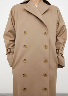 ###flat_image S Signature, Oversized Silhouette, Horn, Chef's Jackets, Double Breasted, Trench Coat, Cotton Blend, Monogram, Cuff