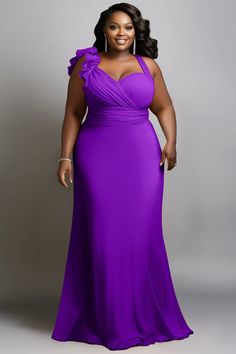 Xpluswear Black Plus Size Formal Dress, Elegant Curvy Outfit, Rose Gold And Purple Wedding, Mother Of The Bride Dresses Plus Size, Purple Dress Formal Classy, Plus Size Formal Dresses For Wedding, Purple Wedding Guest Dress, Beautiful Wedding Colors, Dinner Gowns Classy Style