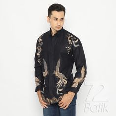 Are you looking for a t-shirt that will make you fit, comfortable, and very stylish? So this beautiful premium quality men's batik shirt is for you. Our casual short sleeve batik shirt fits like a well-loved favorite. You can wear this stylish shirt to show off your best and be comfortable enough for casual daywear. Our batik shirt is made by using premium cotton twill fabric. Original soft cotton and high-quality print make users fall in love with it over and over again. This handmade stylish t-shirt is a perfect gift for friends, brothers, sports lovers, boxers, gym trainers, etc. ✅ Features: ✔️ Easy wash ✔️ Long sleeve ✔️ Comfortable to wear ✔️ Stylish and comfortable ✔️ Breathable and absorbs sweat ✔️ Neat, Durable & Strong Boutique Stitching (guarantee without hassle) ✔️ Order now bef Black Long Sleeve Shirt With Batik Print, Black Long Sleeve Batik Print Shirt, Traditional Black Shirt With Batik Print, Traditional Black Printed Shirt, Casual Black Shirt With Batik Print, Casual Black Tops With Batik Print, Black Cotton Tops With Motif, Batik Shirt, Stylish Shirt