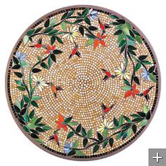 This bistro table top would make me smile every time I see it! Free Mosaic Patterns, Mosaic Furniture, Mosaic Coffee Table, Mosaic Table Top, Tile Table, Mosaic Stained, Geometric Tiles, Mosaic Table, Mosaic Garden