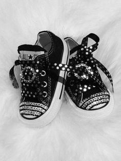 Baby infant Converse 5 Swarovski Crystals Bling SHOES All Star Converse Pageant Perfect on sale now great shower gift on Etsy, $49.99 Bling Converse, Toddler Converse, Kids Clothes Sale, All Star Converse, Baby Converse, Star Converse, All Stars Converse