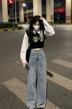 Cute Korean Outfits, ماثيو ماكونهي, Korean Outfit Street Styles, Outfit Korean, Korean Casual Outfits, Outfit Trends, Mode Inspo, Kpop Fashion Outfits