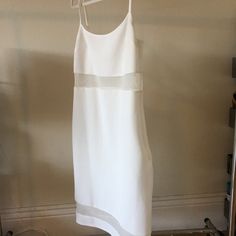 White Bodycon Midi With Mesh Cutouts. Never Worn! Mesh Bodycon Dress, White Bodycon, Topshop Dresses, Bodycon Midi, Mesh Dress, Colorful Dresses, Topshop, Color White, Size 12