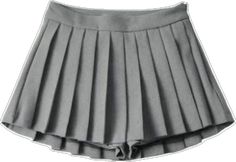 Trendy Pleated Gray Bottoms, Gray High Waist Pleated Mini Skirt, Gray Pleated Skort, Grey Pleated Short Skort, Gray Pleated School Bottoms, Pleated Gray Skort For Summer, Gray Pleated Short Skirt, Summer Pleated Gray Skort, Summer Gray Pleated Skort