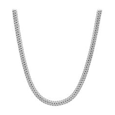 John Hardy Classic Chain Necklace. Sterling Silver Necklace measures 6.5mm wide length 20 inches Pusher Clasp NB904CX20 John Hardy Necklace, White Sapphire Necklace, Acorn Necklace, Dot Necklace, Woven Necklace, Contemporary Pendant, John Hardy, Modern Necklaces, Watch Chain