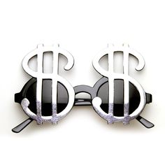 a pair of sunglasses with dollar signs on them