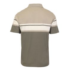 Regular Fit Polo Shirt w/ Chest Pocket, polo designer shirt jersey material striped design classic relax fit, Super Soft Material, Single Chest Pocket, Pull On, 2 Button Front Closure Casual Polo Shirt With Horizontal Stripes, Casual Striped Polo Shirt For Golf, Casual Polo Shirt With Contrast Stripes For Golf, Casual Horizontal Stripe Polo Collar Top, Casual Polo Collar Top With Horizontal Stripes, Striped Relaxed Fit Collared Polo Shirt, Casual Golf Polo Shirt With Contrast Stripes, Striped Relaxed Fit Polo Shirt, Casual Tops With Horizontal Stripe And Polo Collar