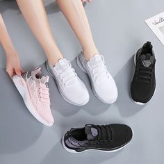 Melgen Women's Sneaker Comfortable Lace-Up | Ultrasellershoes.com – Ultra Seller Shoes Female Sneakers, Women's Casual Shoes, Mesh Sneakers, Mesh Shoes, Gym Shoes, Sports Footwear, Casual Shoes Women, Adidas Yeezy Boost, Women Lace