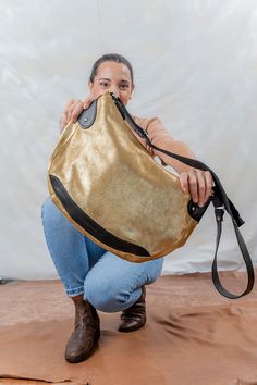 Leather Hobo Bag Metallic Hobo Bag Gold Leather Crossbody - Etsy Metallic Soft Leather Shoulder Bag For Everyday Use, Metallic Leather Shoulder Bag For Everyday, Metallic Shoulder Bag For Everyday Use, Gold Hobo Shoulder Bag With Removable Pouch, Metallic Shoulder Bag With Removable Pouch For Everyday, Everyday Metallic Shoulder Bag With Removable Pouch, Gold Leather Hobo Bag With Leather Handles, Gold Crossbody Hobo Bag For Daily Use, Metallic Satchel Shoulder Bag For Everyday Use