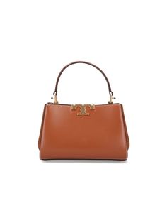 ->calf Leather, 100% Designer Tan Satchel Shoulder Bag, Designer Tan Satchel With Branded Hardware, Luxury Tan Shoulder Bag With Double Handle, Designer Tan Satchel, High-end Tan Satchel, Luxury Tan Satchel, High-end Tan Top Handle Shoulder Bag, High-end Tan Satchel With Top Carry Handle, Luxury Tan Satchel Shoulder Bag