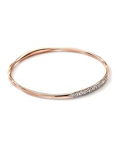 Ippolita 18K Gold Stardust 2-Station Pave Diamond Bangle | Neiman Marcus Dimond Bengal, Diamond Bracelets Women, Bracelet Designs For Women, Simple Gold Bangle, Diamond Bangles, Diamond Bracelet Design, Gold Jewelry Simple Necklace, Gold Mangalsutra Designs, Rose Gold Bangle