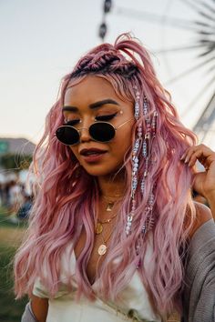 Festival Hair Trends, Look Da Festival, Smink Inspiration, Hair Color Pastel, Festival Hair