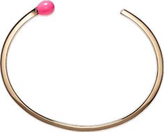 Modern Pink Jewelry With Polished Finish, Formal Rose Gold Jewelry With Smooth Bezel, Modern Rose Gold Jewelry With Smooth Bezel, Luxury Rose Gold Jewelry With Smooth Bezel, Pink Formal Bangle Jewelry, Pink Bangle For Formal Occasions, Modern Rose Gold Hallmarked Jewelry, Elegant Pink Bangle Jewelry, Luxury Pink Cabochon Jewelry