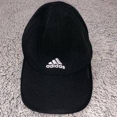 Adidas Climacool Hat - Adjustable Strap Never Worn Adidas Breathable Hats For Sports Events, Casual Adidas Breathable Hats, Black Training Cap, Black Baseball Cap For Training, Black Cap For Training, Adidas Sports Hat With Curved Brim, Adidas Logo Cap For Outdoor, Adidas Logo Outdoor Cap, Black Moisture-wicking Baseball Cap For Training