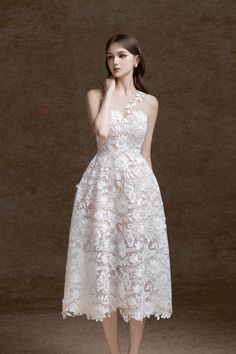 Wedding Rehearsal Dress, Evening Party Dresses, Mean Blvd, Dress Embroidery, Rehearsal Dress, Illusion Neckline, Flower Lace, Dresses 2024, Lace Midi