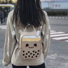 Boba Mini Backpack Bubble tea Boba Tea Cute Boba, Anting Manik, Bubble Tea Boba, Cute Mini Backpacks, Meal Prep For The Week, Boba Tea, Tea Lovers, Cute Backpacks, Tea Gifts