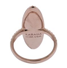 Oakgem is proud to be an authorized retailer of Kabana jewelry. 14k rose gold ring, with coral and 0.32ctw H/VS diamonds. Comes with Guarantee card. All Kabana jewelry is brand new. DESIGNER: Kabana MATERIAL: 14k Gold GEMSTONES: Diamond, Coral DIMENSIONS: Ring size 7, top of the ring - 28mm x 10mm. MARKED/TESTED: Kabana, 14k, USA. WEIGHT: 5.9 grams CONDITION: New Kabana Jewelry, 14k Rose Gold Ring, Vs Diamond, Stunning Jewellery, Gold Diamond Rings, Proud To Be, Rose Gold Ring, Gold Ring, Heart Ring