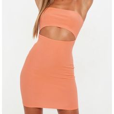 This Dress Is So Cute, I’m Obsessed With The Color It Just Doesn’t Quite Fit Me Right. Never Worn And In Perfect Condition. Size Small. Fitted Bandeau Mini Dress For Brunch, Fitted Strapless Backless Dress For Brunch, Bandeau Bodycon Midi Dress For Summer, Strapless Bodycon Dress For Brunch, Strapless Cutout Mini Dress For Spring, Bodycon Bandeau Dresses For Spring, Spring Bodycon Bandeau Dresses, Strapless Mini Dress With Cutout For Spring, Spring Strapless Mini Dress With Cutout