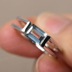 This is a gorgeous handmade creation. Its beauty is its simplicity & Elegance. The 7X5mm Emerald cut natural aquamarine is crafted in solid sterling silver and with rhodium plated. It is available to customized, if you have any mind, just let me know, we will discuss with it. All item is sent in a beautiful gift box You can realize more lovely stuff clicking the link https://www.etsy.com/shop/knightjewelry?refshopsection_shophome_leftnav Please leave the correct address and you PHONE NUMBER for Silver Topaz Ring With Rectangular Blue Stone, Silver Ring With Polished Blue Topaz, Silver Rings With Polished Blue Topaz, Silver Blue Topaz Ring With Rectangular Stone, Silver Rings With Blue Topaz And Polished Finish, Silver Blue Topaz Ring With Polished Finish, Minimalist Aquamarine Gemstone Rings, Silver Ring With Rectangular Blue Topaz, Silver Rings With Rectangular Blue Topaz