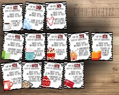 printable christmas gift tags for teachers to use on their desks or in the classroom