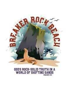 an image of a logo for a rock - solid truth in a world of shifting sands