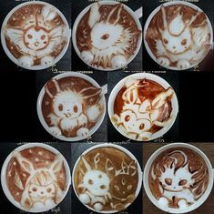 there are many different types of coffee art