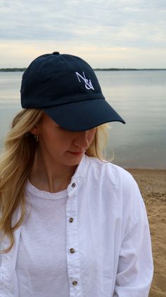 Stay cool and stylish this summer with our limited edition N & I Baseball Cap in navy. The adjustable sizing ensures a perfect fit, while the white embroidered logos on the front and back add a touch of sophistication. Upgrade your summer style with N & I. Cap Outfits For Women Summer, Cap Outfits For Women, Baseball Cap Outfit, Summer Baseball, Ear Cuff Earings, Anklet Jewelry, Cuff Earrings, Stay Cool, Summer Style