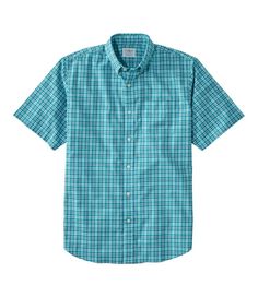 Customers love the high-quality craftsmanship of our wrinkle free button down shirt, which gives you all the comfort of cotton, with none of the wrinkles. Traditional Fit: Relaxed through the chest, sleeve and waist. 100% cotton poplin. Fine 80s two-ply fabric for longer wearability. Features wrinkle-free performance that won't wash out. Our innovative TrueCool® fabric wicks moisture away from your skin and helps it dry quickly. Machine wash and dry. Buttoned collar. Front pocket. Imported. | Men's Wrinkle-Free Kennebunk Sport Shirt, Traditional Fit Short-Sleeve Check, Cotton Casual Wrinkle-resistant Button-up Top, Wrinkle-resistant Button-up Shirt For Spring, Spring Casual Wrinkle-resistant Tops, Casual Fitted Wrinkle-resistant Shirt, Casual Blue Wrinkle-resistant Top, Casual Cotton Tops Wrinkle-resistant, Spring Cotton Wrinkle-resistant Tops, Spring Wrinkle-resistant Cotton Tops, Relaxed Fit Wrinkle-resistant Button-up Shirt