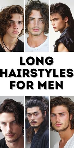 Explore 34 Trending Long Hairstyles for Men Featuring Best Curly, Wavy, and Straight Looks Wavy Hair For Men, Wavy Long Hairstyles, Asian Hairstyles For Men, Hairstyles For Men Medium, Wavy Hairstyles For Men, Hair Color For Men