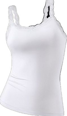 Stretch Lace Top Camisole, White Lace Trim Camisole With Tank Straps, Stretch Scoop Neck Camisole With Lace Trim, White Camisole With Lace Trim And Tank Straps, Stretch Lace Trim Camisole With Scoop Neck, Seamless Lace Tank Top With Spaghetti Straps, Stretch Lace Trim Camisole Tank Top, Stretchy Lace Trim Camisole Tank Top, Stretch Lace Trim Camisole With Spaghetti Straps