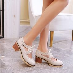 Heels:Approx cm Platform:Approx cm Upper Material:Pu Leather Outsole:Rubber If your foot is a little wide and fat, we suggest you choose 1 size larger, pls measure your foot length and choose a correct size. Thank you! Size Chart: Euro/CN 34 = foot length 21.5-22cm (Foot width=8-8.5cm) Euro/CN 35 = foot length 22-22.5cm (Foot width=8.5cm) Euro/CN 36 = foot length 22.5-23cm (Foot width=8.5-9cm Euro/CN 37 = foot length 23-23.5cm (Foot width=9cm) Euro/CN 38 = foot length 23.5-24m (Foot width=9-9.5cm) Euro/CN 39 = foot length 24-24.5cm (Foot width=9.5cm) Euro/CN 40 = foot length 24.5-25cm (Foot width=9.5-10cm) Euro/CN 41 = foot length 25-25.5cm (Foot width=10cm) Euro/CN 42 = foot length 25.5-26cm (Foot width=10-10.5cm) Euro/CN 43 = foot length 26-26.5cm (Foot width=10.5cm) Euro/CN 44 = foot le Casual High Heel Lace-up Shoes For Fall, Spring Lace-up Mary Jane Heels, Fall Closed Toe Block Heels, Casual Low Heel Lace-up Shoes, Fall Mary Jane Heels With Round Toe, Casual Fall Heels With Flat Heel, Casual Flat Heel Heels For Fall, Casual Spring Block Heels With Round Toe, Fall Lace-up Closed Toe Platform Shoes