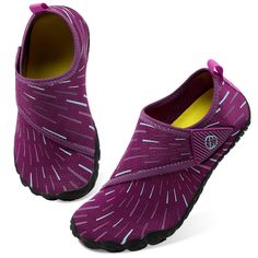 PRICES MAY VARY. NON-SLIP&PROTECTING WELL:these unisex sport water shoes are made of anti-slip,thicken and durable soles,which protecting your feet from being hurt by sharp objects when you are walking by the beach or swim pool. PERFECT&QUICK-DRYING MATERIAL:these barefoot athletic water aqua shoes' upper with high stretch breathable ultra lightweight mesh fabric for fast draining and cross ventilation,giving your feet excellent freedom and comfortable. HOOK AND LOOP or Adjustable Lace-up&CONVEN Toddler Beach, Water Shoes For Kids, Water Shoes Women, Toddler Swimming, Water Shoes For Men, Womens Boat Shoes, Anti Fashion, Aqua Shoes, Swim Shoes