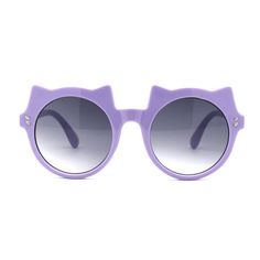 Child size girl's kitty cat fun party shade retro plastic sunglasses. Size: one size.  Color: Purple.  Gender: female.  Age Group: kids. Fun Purple Summer Sunglasses, Fun Purple Sunglasses For Summer, Purple Plastic Party Sunglasses, Fun Purple Tinted Sunglasses, Purple Tinted Fun Sunglasses, Fun Purple Sunglasses For The Beach, Fun Purple Sunglasses For Beach, Cute Cat Eye Sunglasses For Summer, Fun Cat Eye Sunglasses With Gradient Lenses