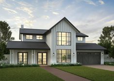 this is a computer rendering of a modern house