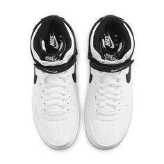 Nike Air Force 1 '07 High 'White Black' White/Black CT2303-100 White Mid-top Nike Air Force 1 For Streetwear, Nike Air Force 1 Urban White, White Urban Nike Air Force 1, Urban Nike Air Force 1 In White, White High-top Skateboarding Sneakers With Cushioned Footbed, White High-top Sneakers With Cushioned Footbed For Skateboarding, Sporty White Nike Air Force 1 For Skateboarding, White Sporty Nike Air Force 1 For Skateboarding, Casual White Nike Air Force 1 For Skateboarding