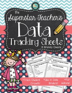 the superstar teacher's data tracking sheets