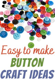 button craft idea for kids to make with buttons